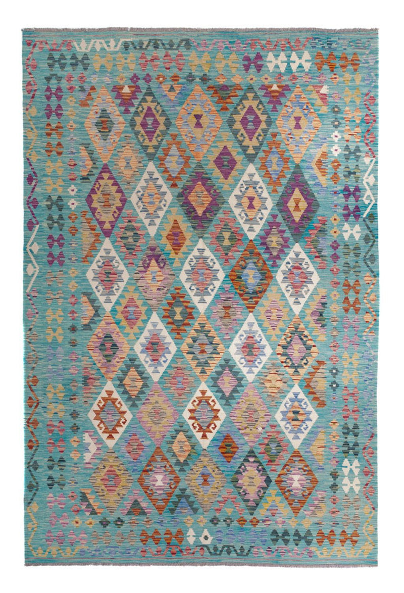 Kelim Carpet - Splash - 297 x 204 cm - flerfärgad