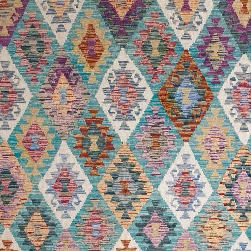 Kelim Carpet - Splash - 297 x 204 cm - flerfärgad