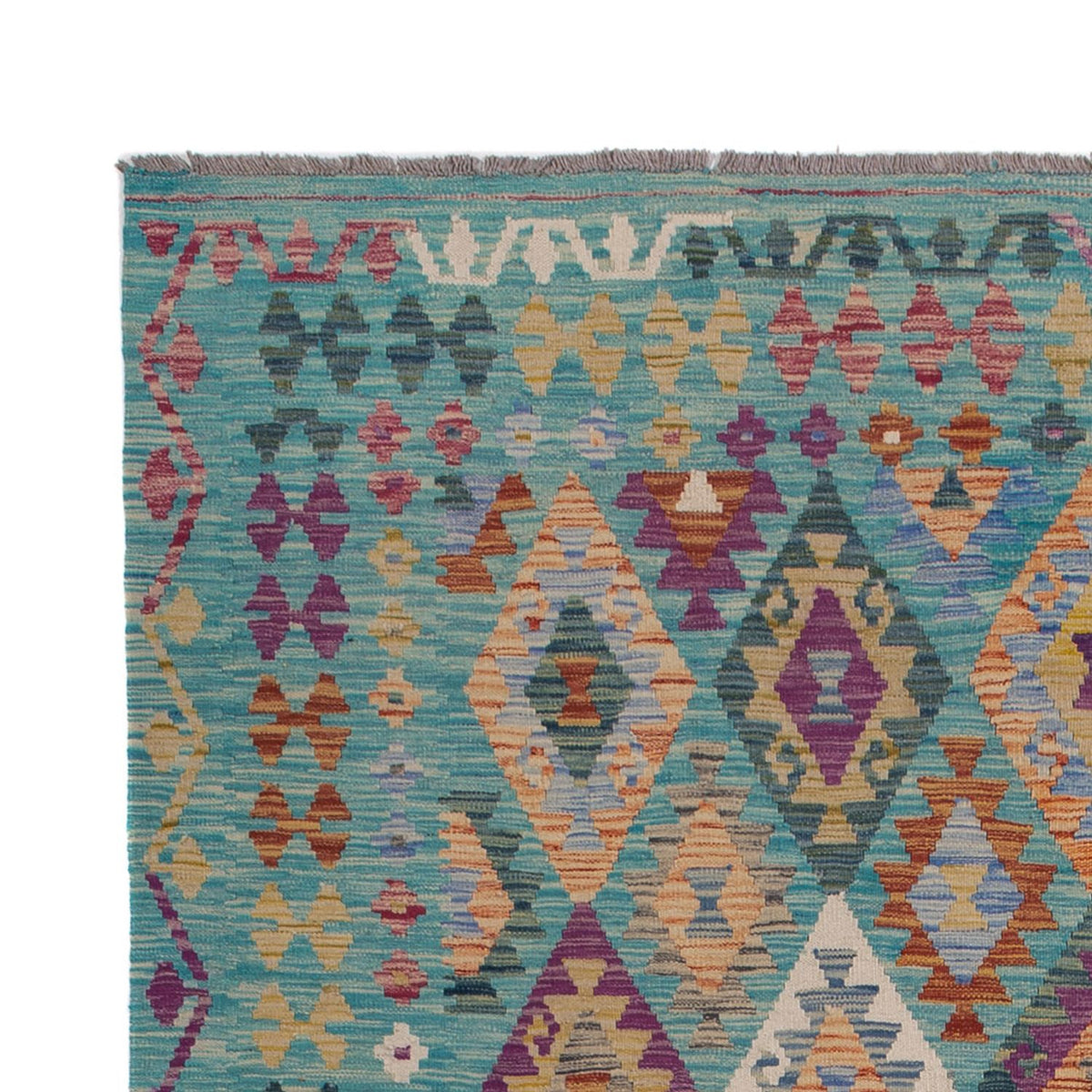 Kelim Carpet - Splash - 297 x 204 cm - flerfärgad