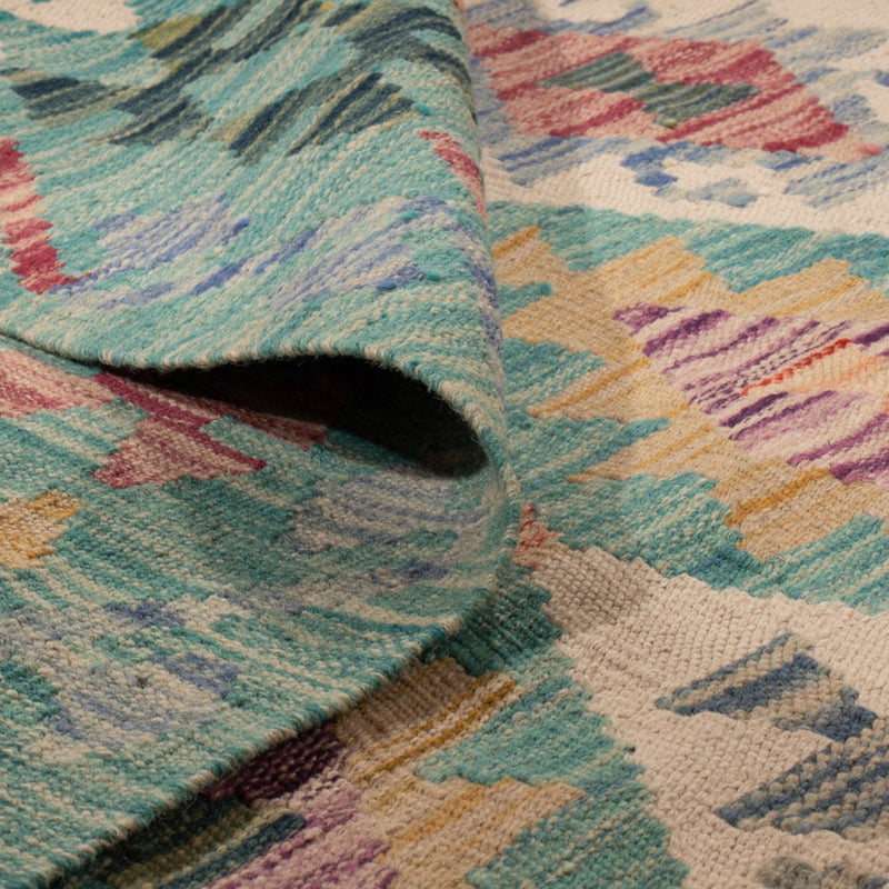 Kelim Carpet - Splash - 297 x 204 cm - flerfärgad