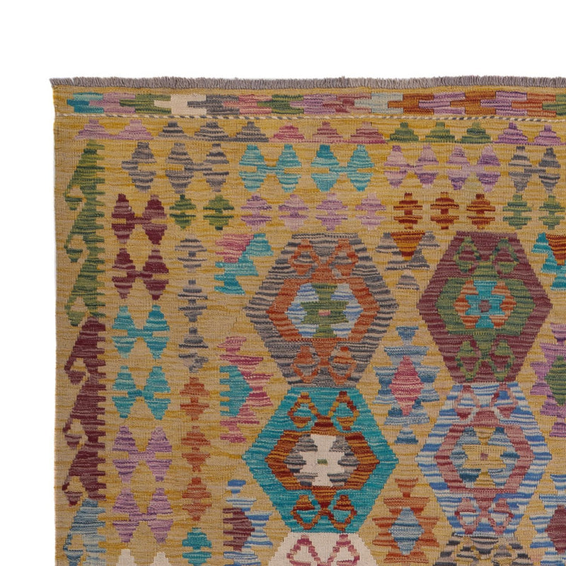 Kelim Carpet - Splash - 306 x 208 cm - flerfärgad