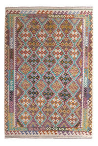 Kelim Carpet - Splash - 285 x 195 cm - flerfärgad