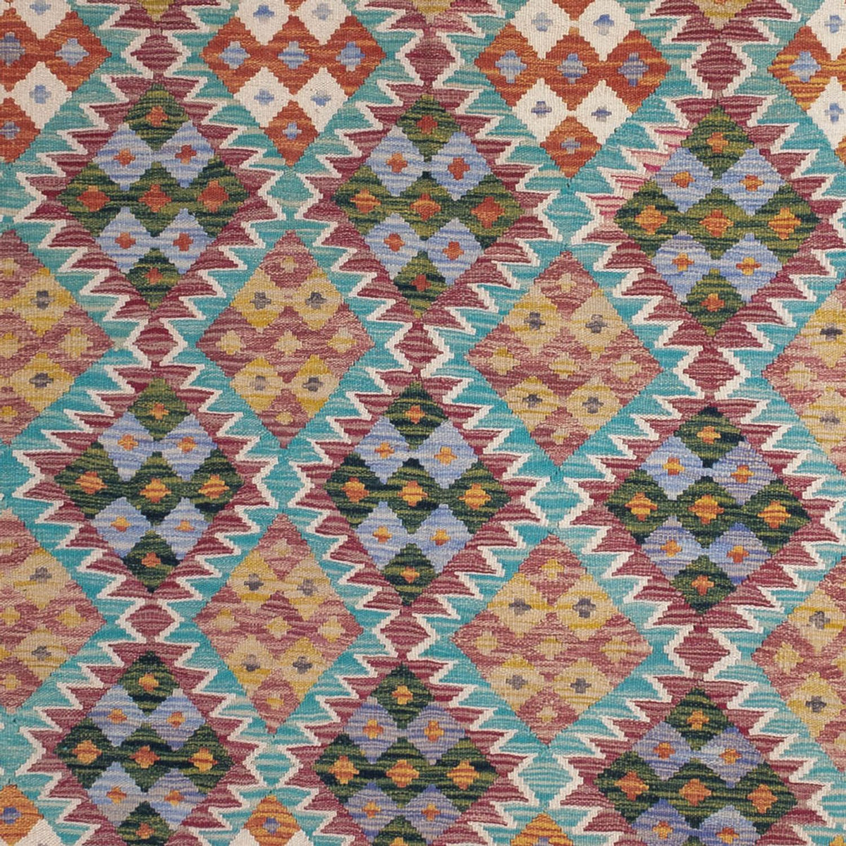 Kelim Carpet - Splash - 285 x 195 cm - flerfärgad