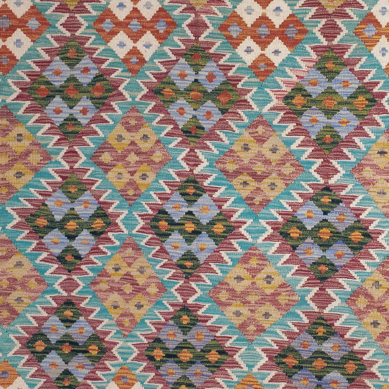 Kelim Carpet - Splash - 285 x 195 cm - flerfärgad