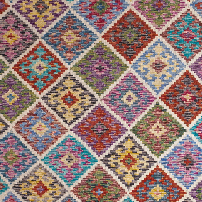 Kelim Carpet - Splash - 285 x 206 cm - flerfärgad