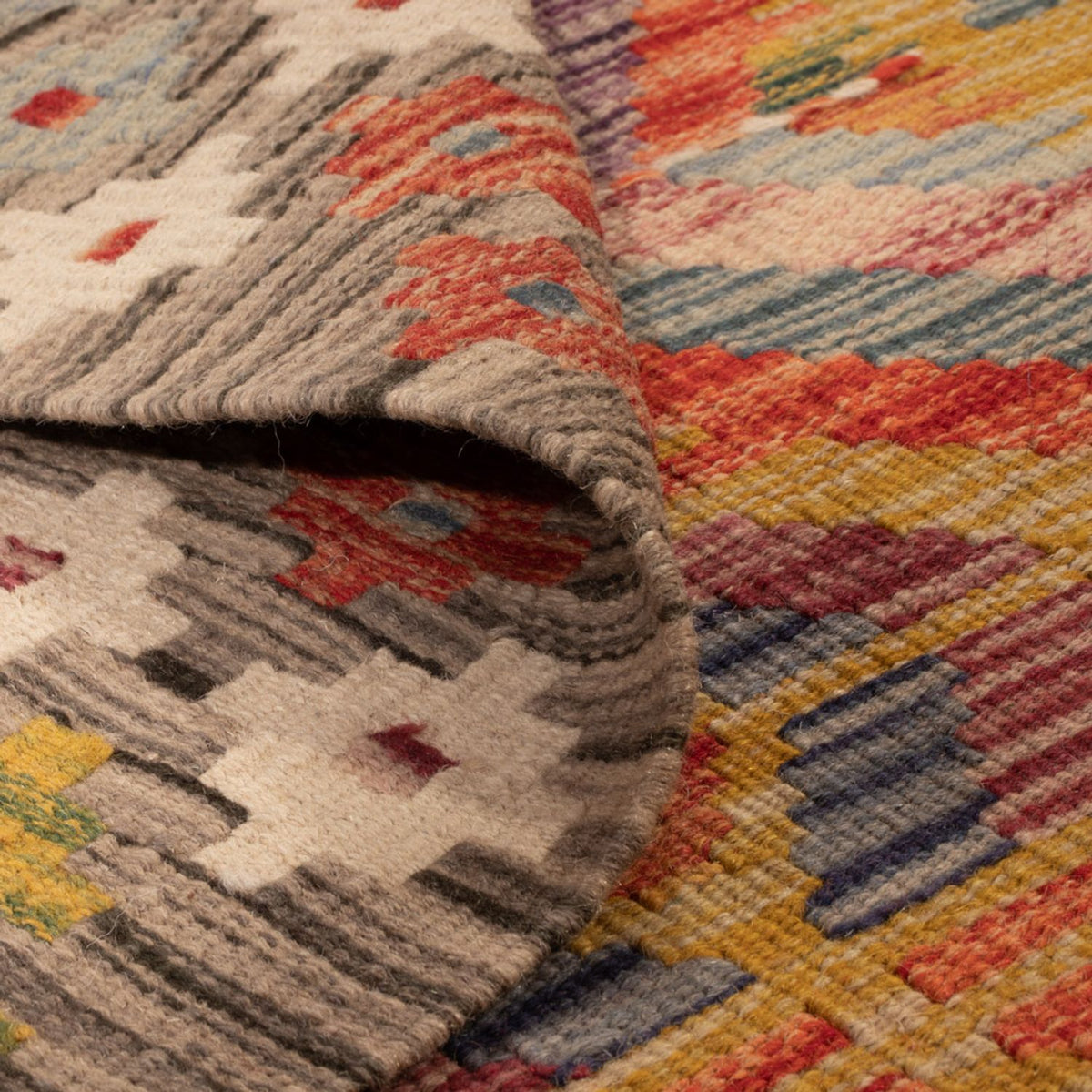 Runner Kelim Carpet - Splash - 192 x 101 cm - flerfärgad