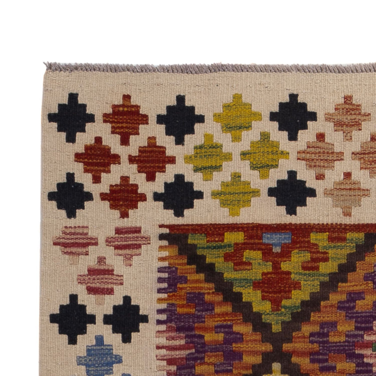 Runner Kelim Carpet - Splash - 199 x 101 cm - flerfärgad