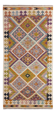 Runner Kelim Carpet - Splash - 195 x 95 cm - flerfärgad