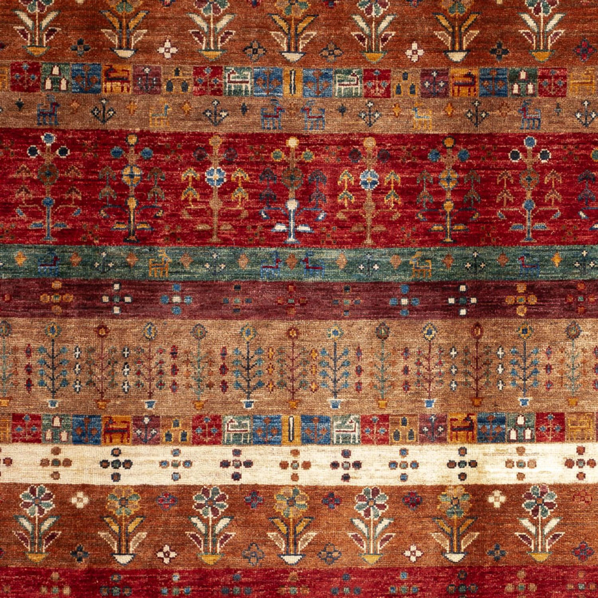Gabbeh-matta - Loribaft Persian - 250 x 173 cm - flerfärgad