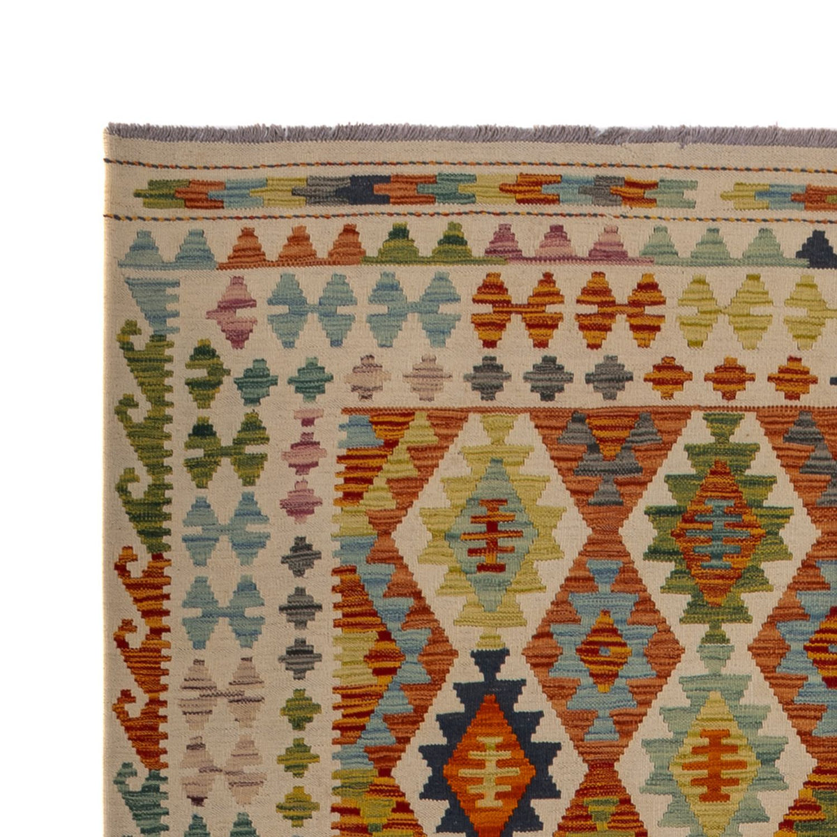 Kelim Carpet - Splash - 298 x 210 cm - flerfärgad