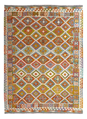 Kelim Carpet - Splash - 238 x 178 cm - flerfärgad