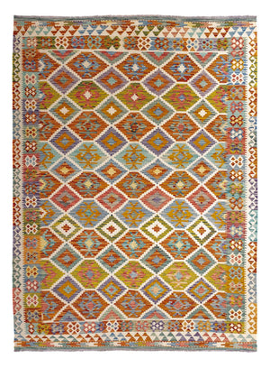 Kelim Carpet - Splash - 238 x 178 cm - flerfärgad