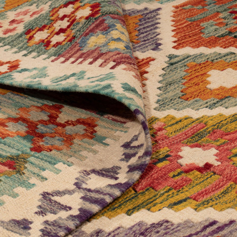 Kelim Carpet - Splash - 238 x 178 cm - flerfärgad