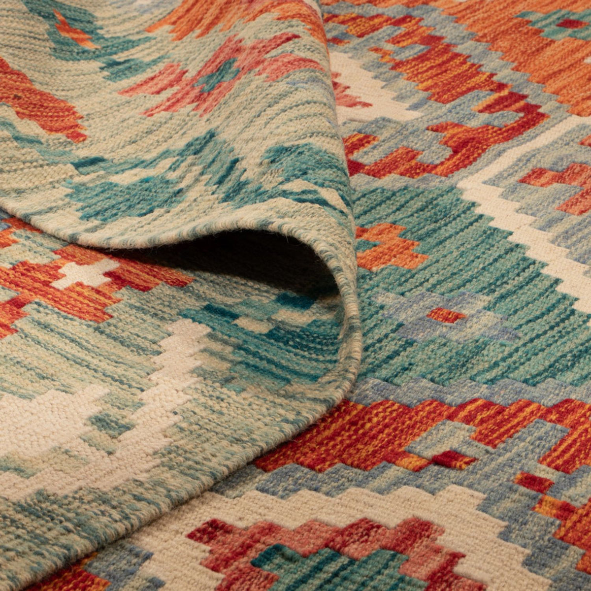 Kelim Carpet - Splash - 248 x 178 cm - flerfärgad