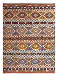 Kelim Carpet - Splash - 198 x 152 cm - flerfärgad