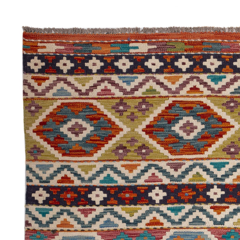 Kelim Carpet - Splash - 198 x 152 cm - flerfärgad