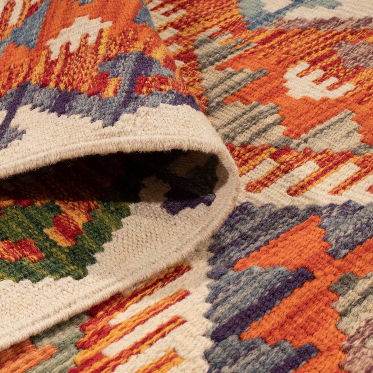 Runner Kelim Carpet - Splash - 234 x 80 cm - flerfärgad