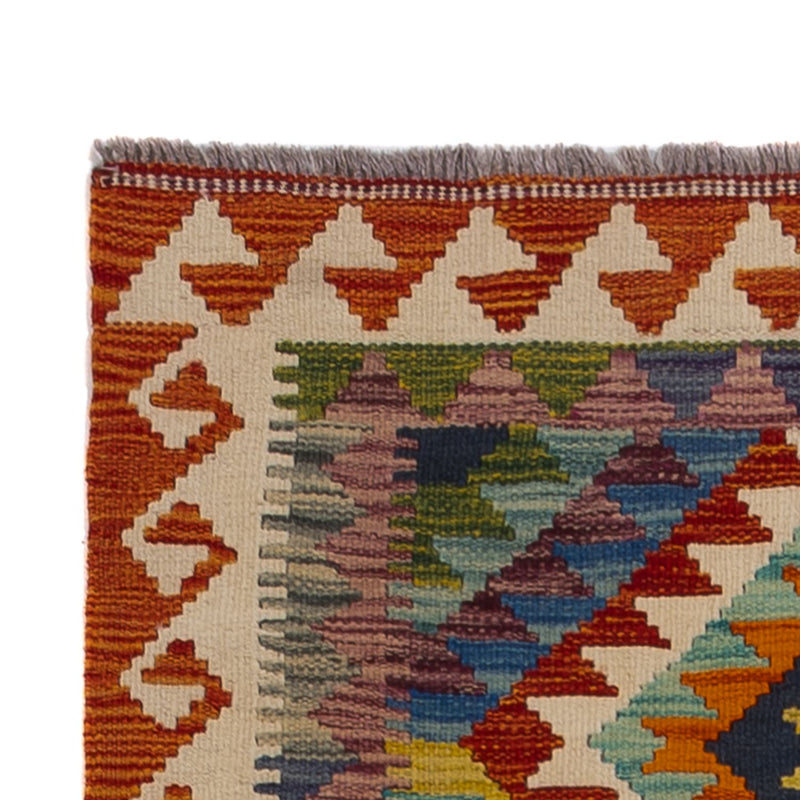 Runner Kelim Carpet - Splash - 233 x 87 cm - flerfärgad