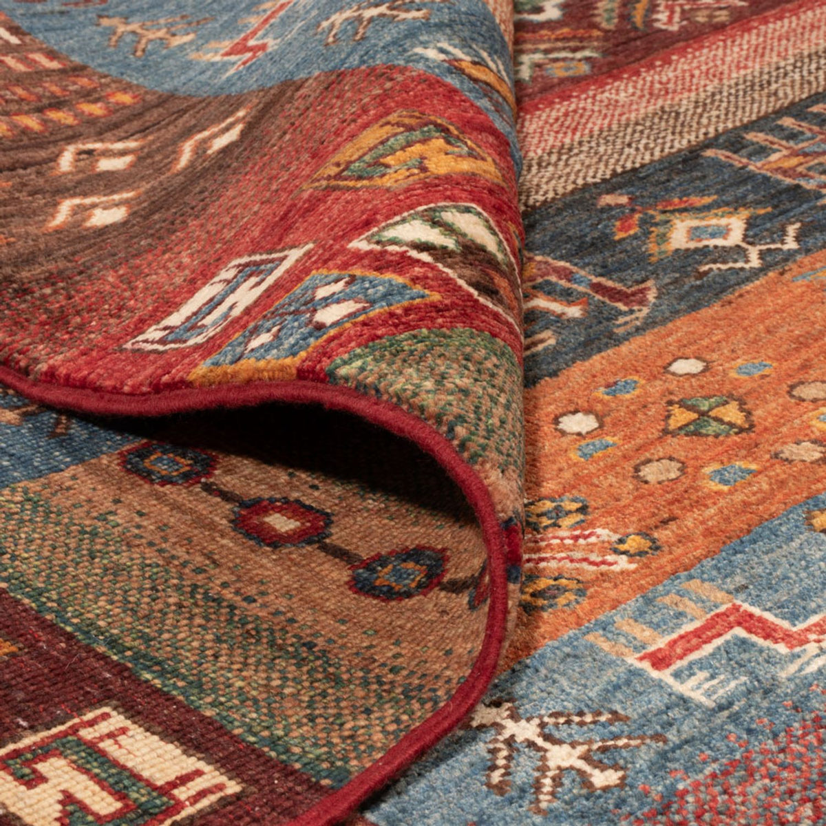 Gabbeh-matta - Loribaft Persian - 244 x 176 cm - flerfärgad