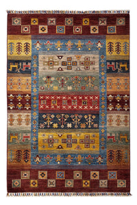 Gabbeh-matta - Loribaft Persian - 148 x 105 cm - flerfärgad