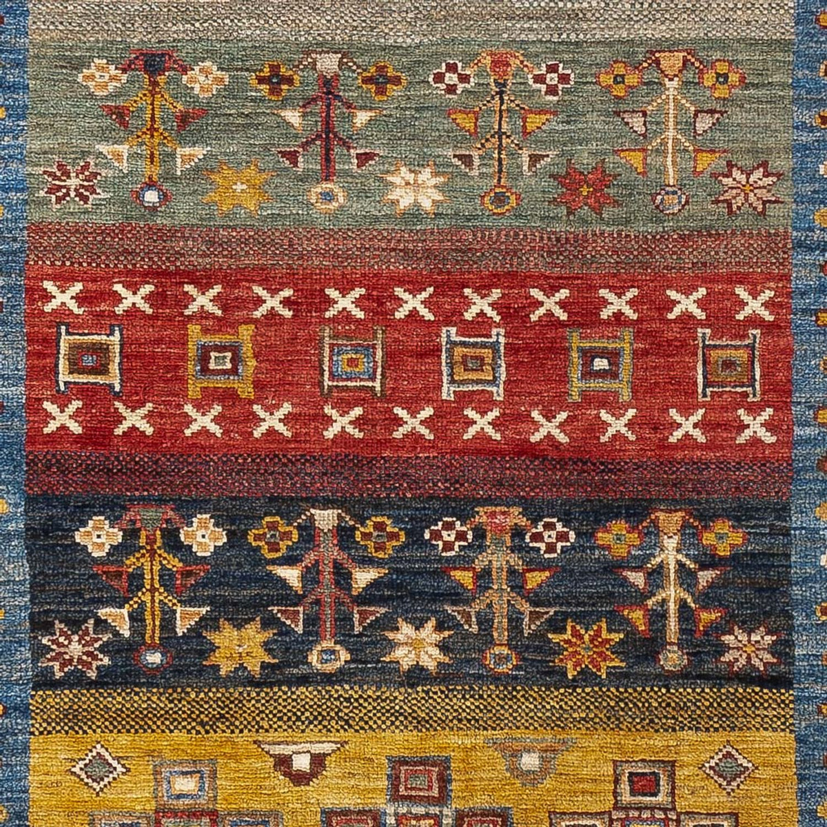 Gabbeh-matta - Loribaft Persian - 143 x 105 cm - flerfärgad