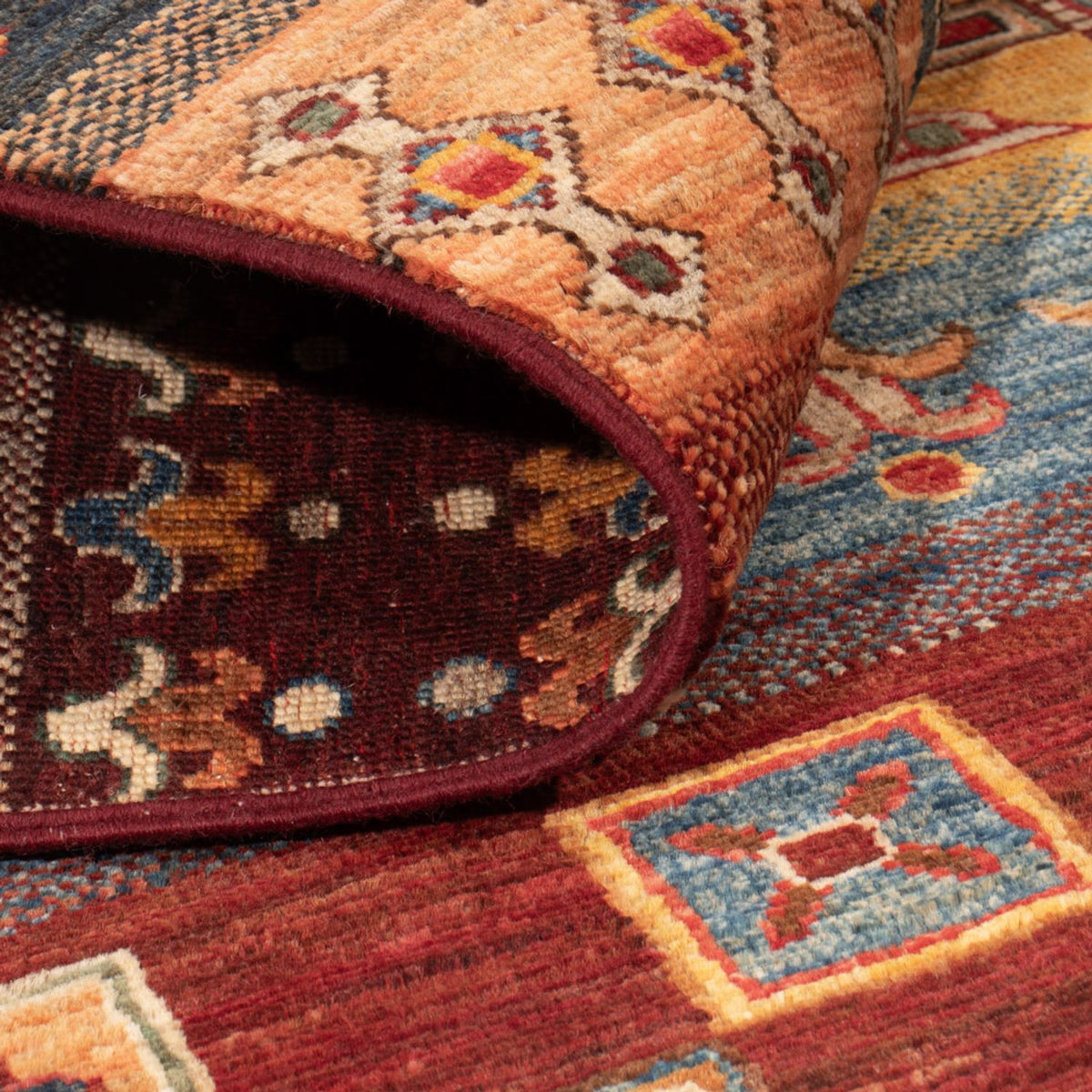 Gabbeh-matta - Loribaft Persian - 143 x 105 cm - flerfärgad