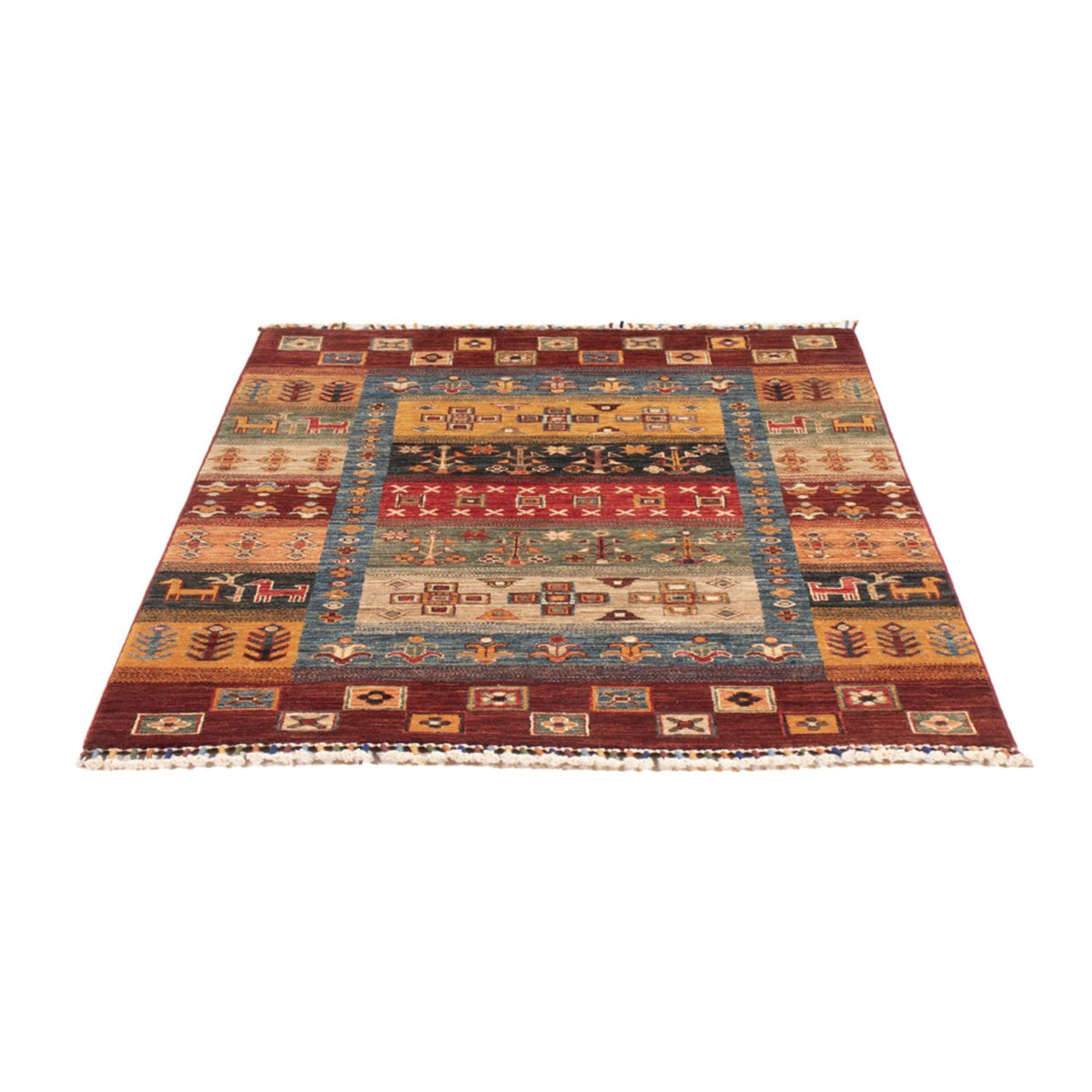 Gabbeh-matta - Loribaft Persian - 143 x 105 cm - flerfärgad
