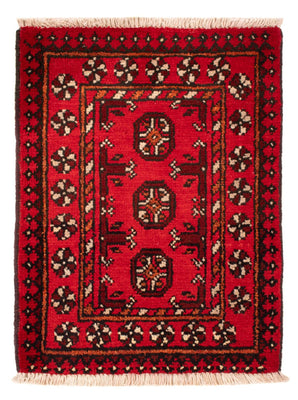 Afghansk matta - Filpa - 65 x 51 cm - röd