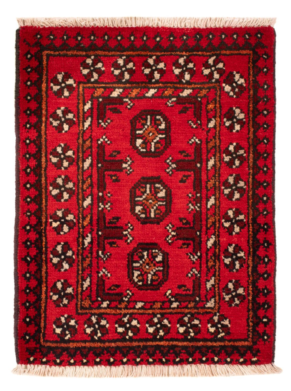 Afghansk matta - Filpa - 65 x 51 cm - röd