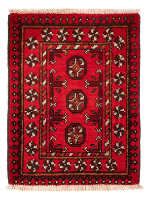Afghansk matta - Filpa - 65 x 51 cm - röd