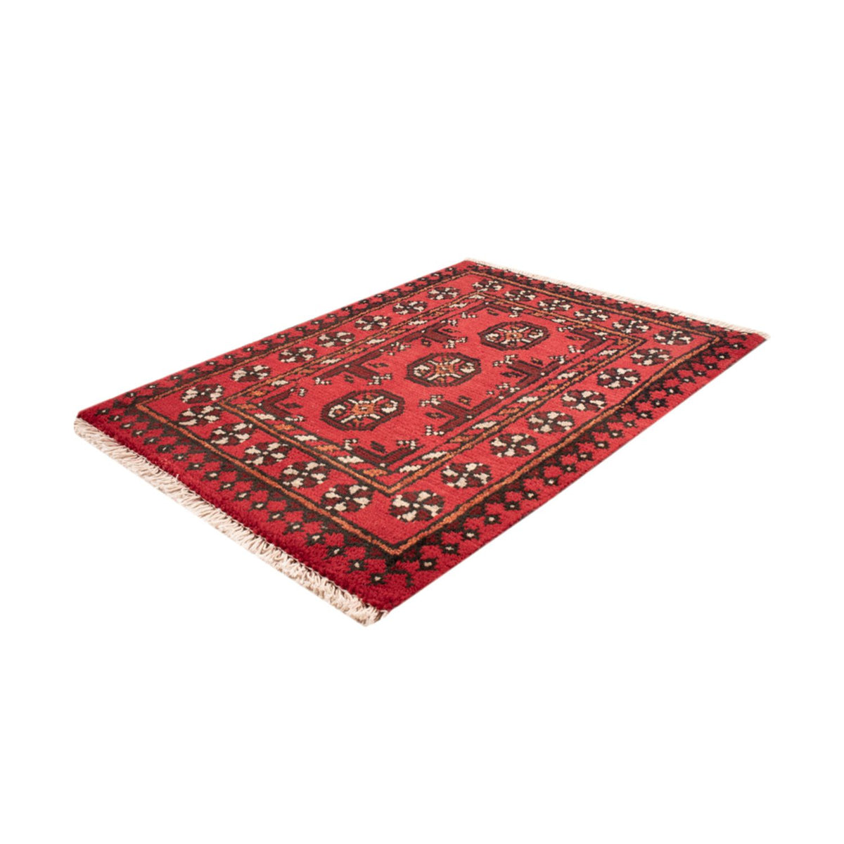 Afghansk matta - Filpa - 65 x 51 cm - röd