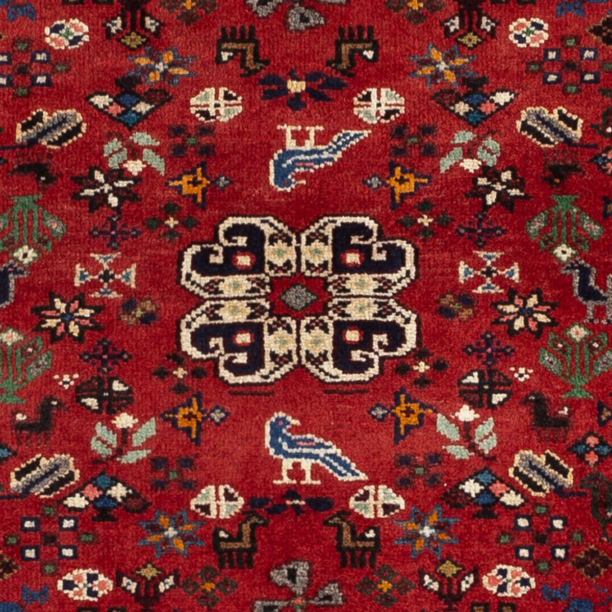 Persisk matta - Nomadic - 109 x 73 cm - mörkröd