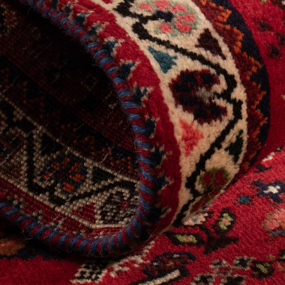 Persisk matta - Nomadic - 109 x 73 cm - mörkröd