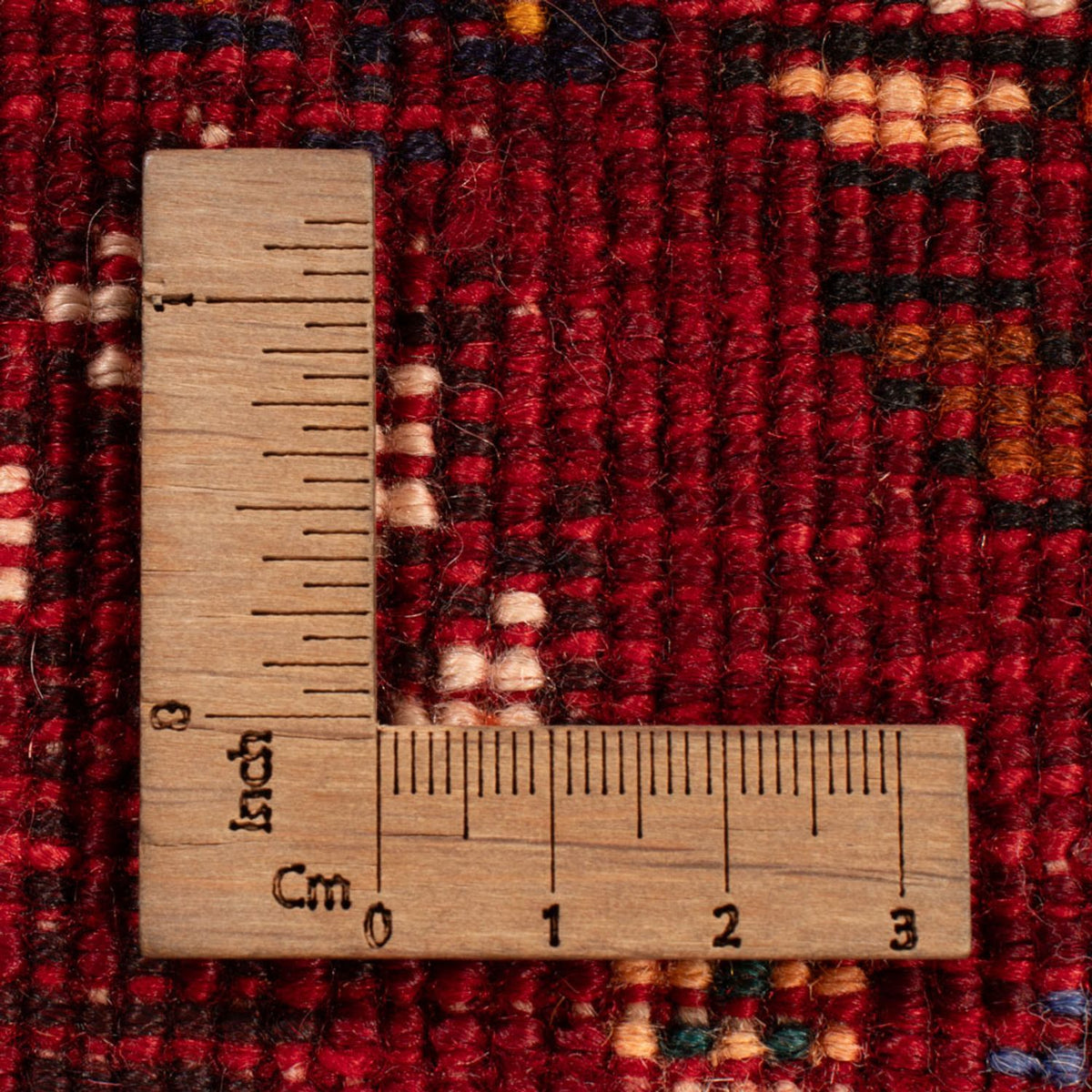 Persisk matta - Nomadic - 143 x 77 cm - mörkröd