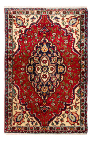 Persisk matta - Tabriz - 86 x 58 cm - röd