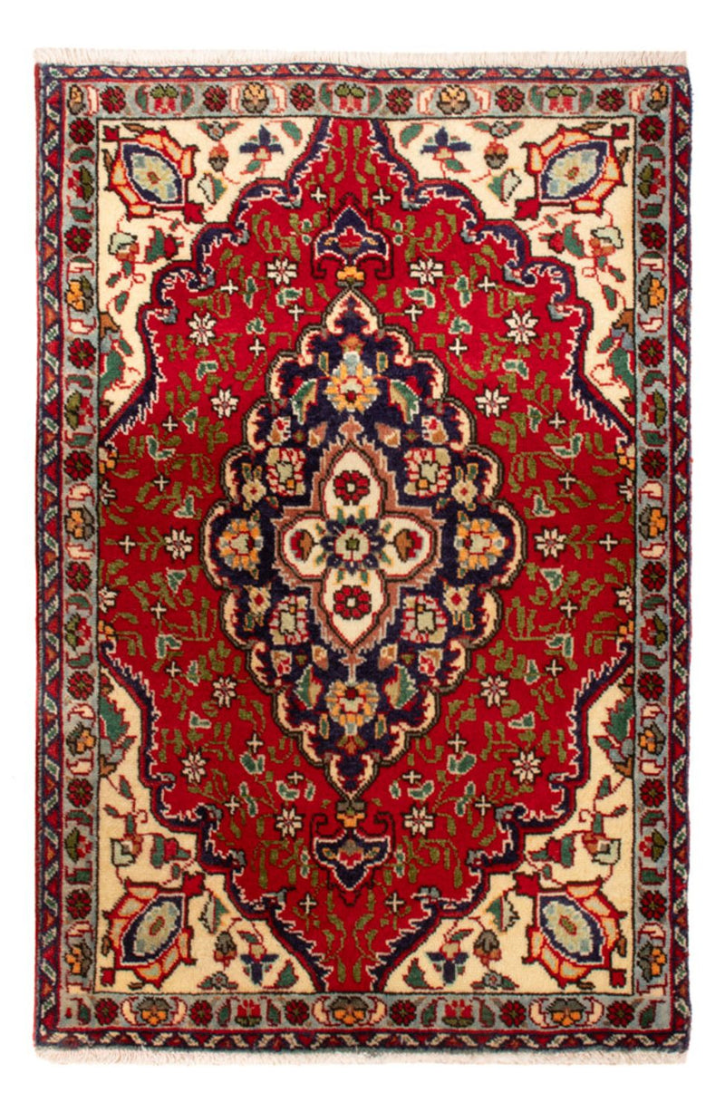 Persisk matta - Tabriz - 86 x 58 cm - röd