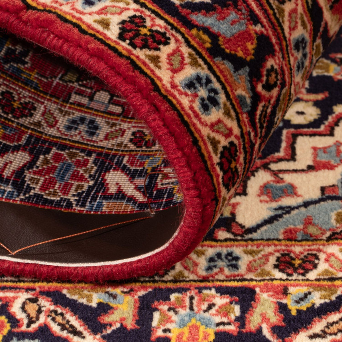 Persiska mattor - Keshan - 111 x 69 cm - mörkgrå