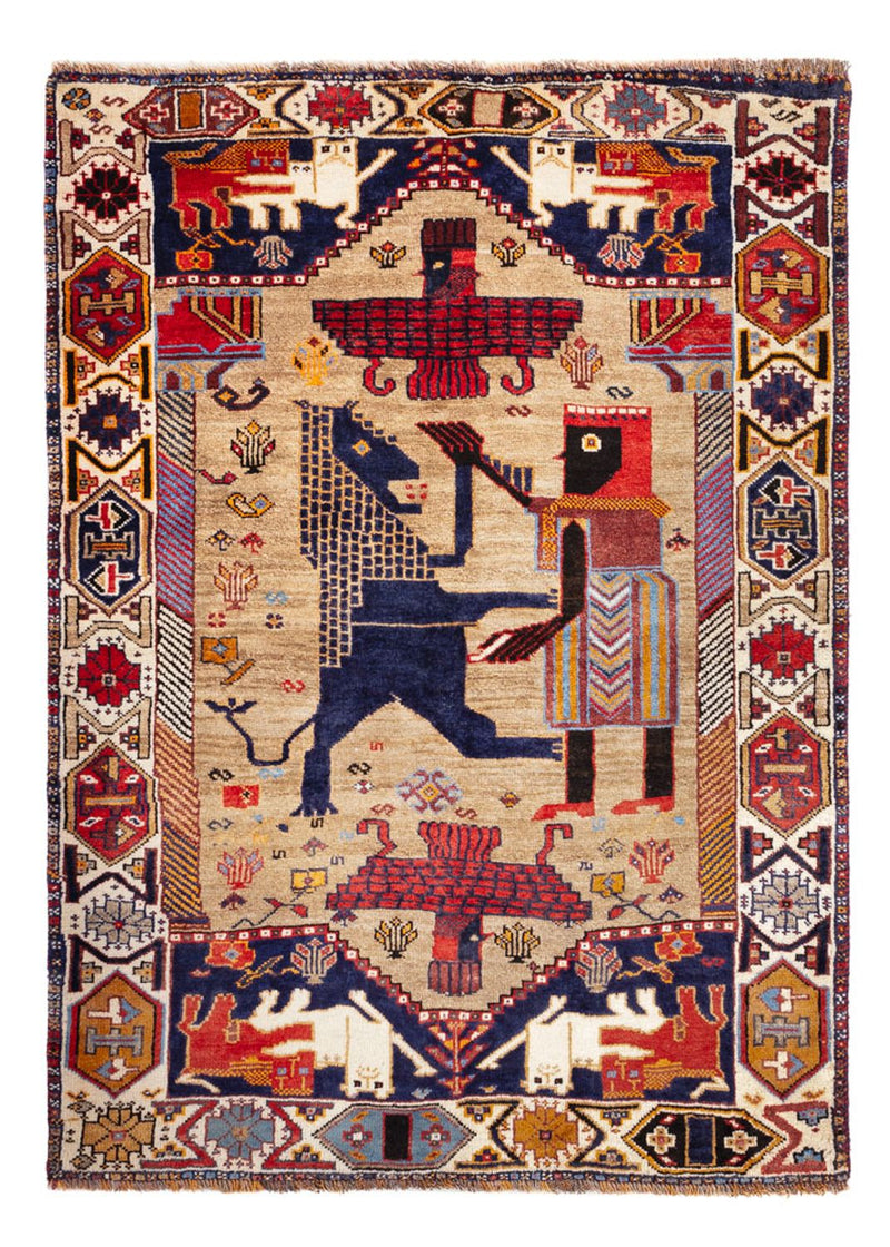 Persisk matta - Nomadic - 157 x 113 cm - flerfärgad