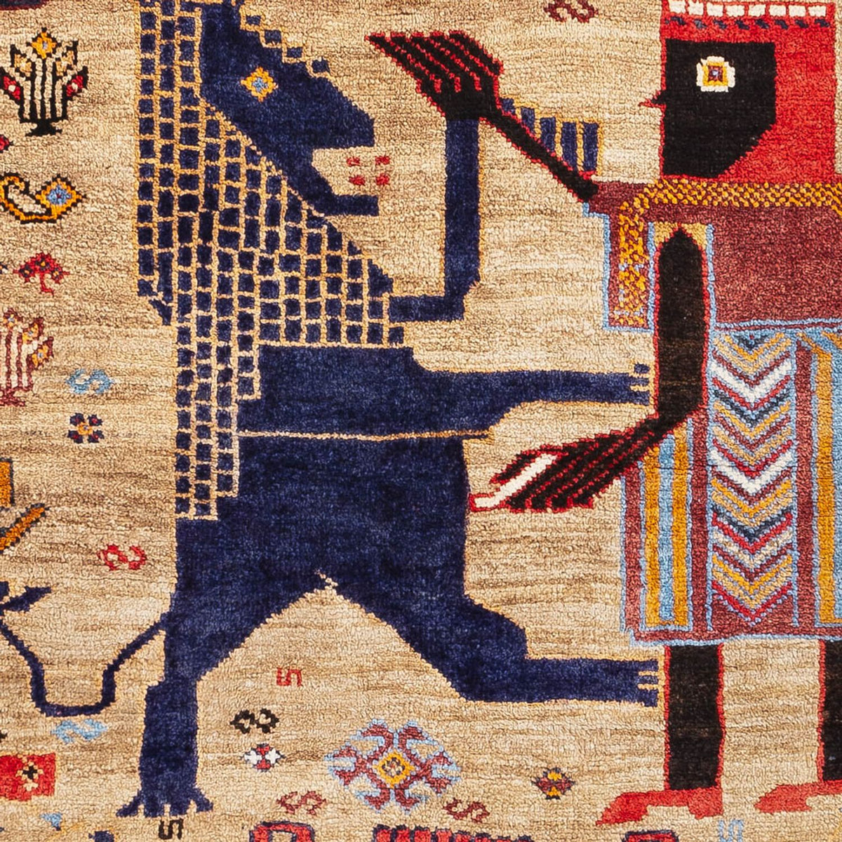 Persisk matta - Nomadic - 157 x 113 cm - flerfärgad