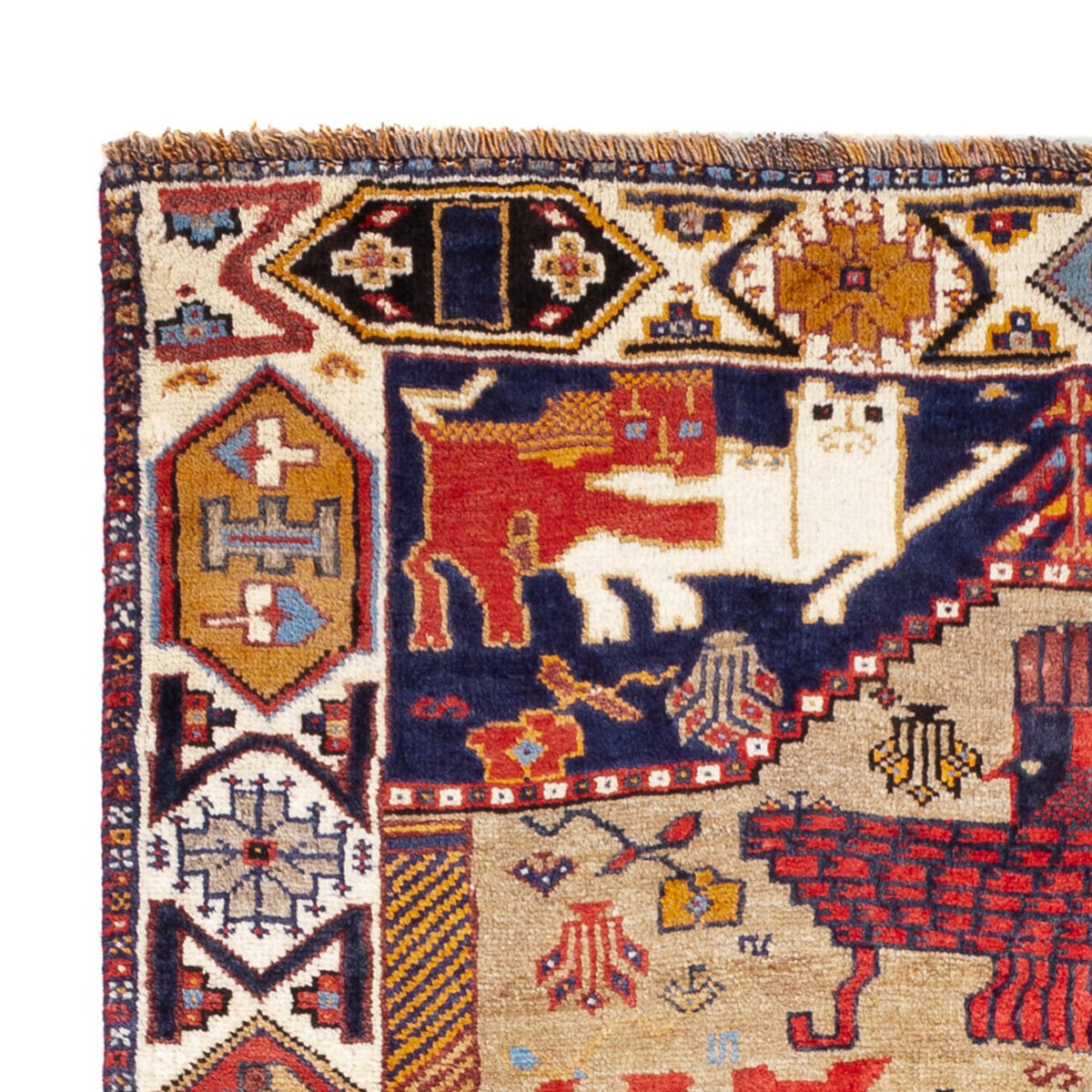 Persisk matta - Nomadic - 157 x 113 cm - flerfärgad