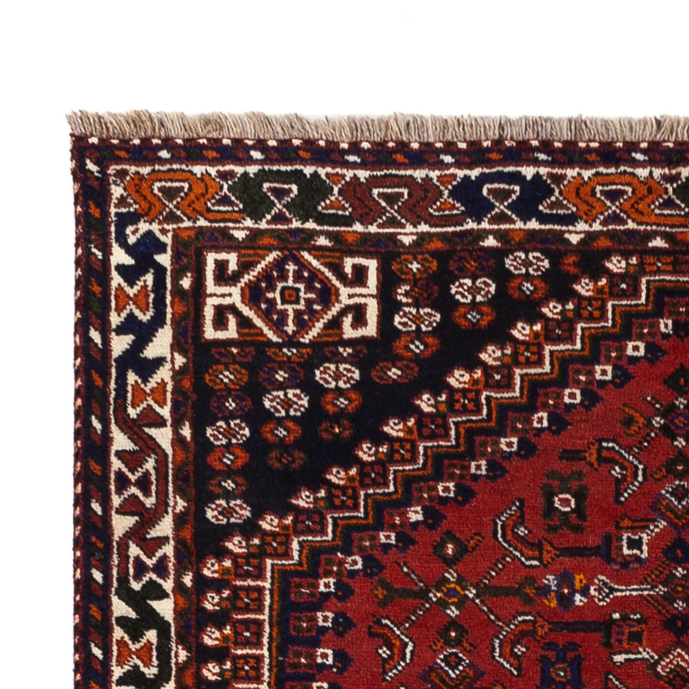 Persisk matta - Nomadic - 252 x 155 cm - mörkröd