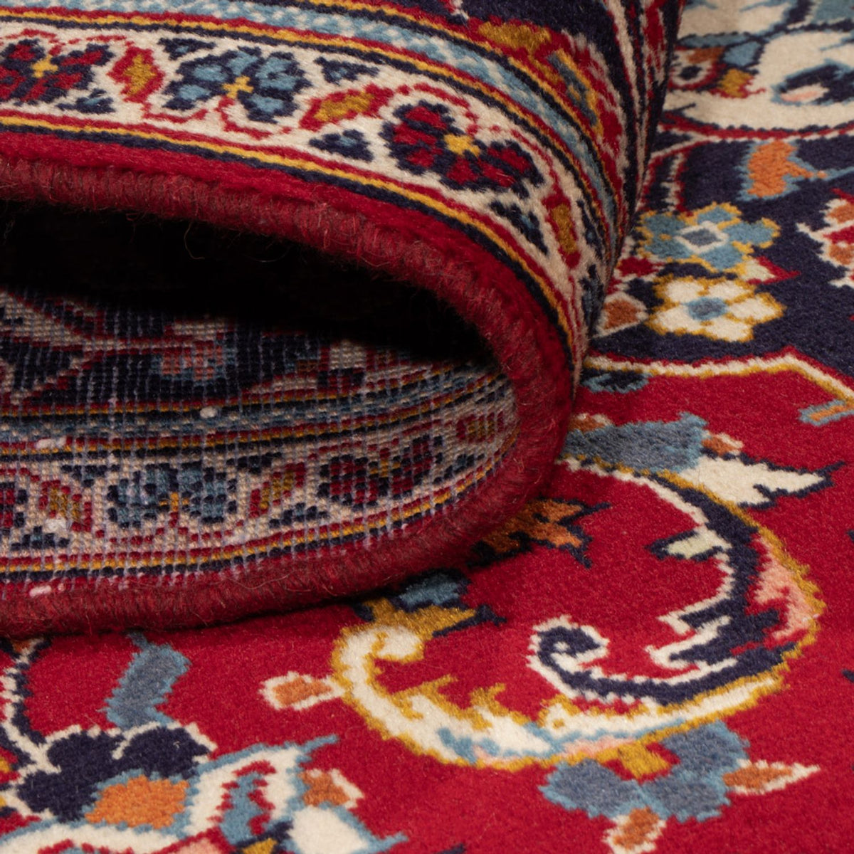 Persiska mattor - Keshan - 250 x 145 cm - röd