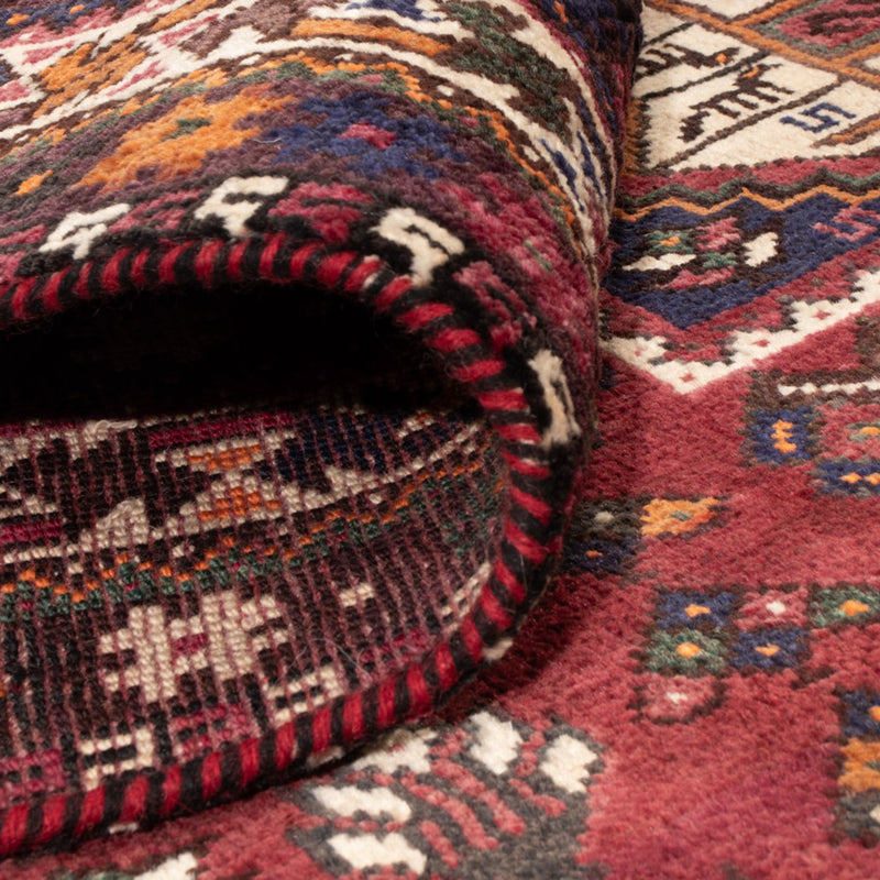 Persisk matta - Nomadic - 254 x 180 cm - mörkröd