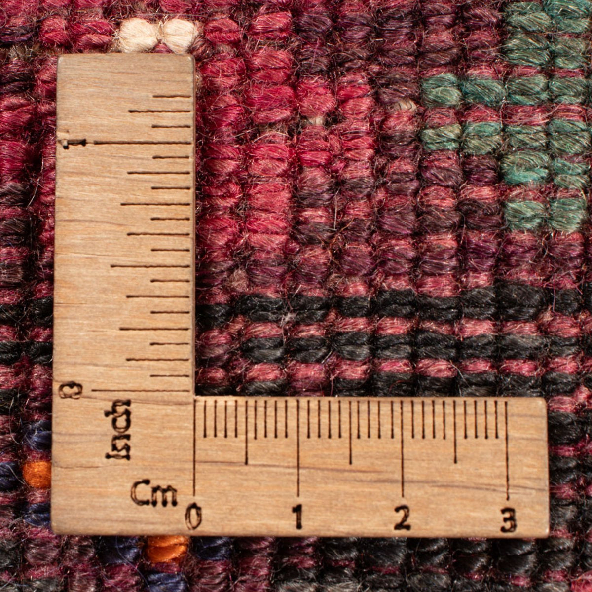 Persisk matta - Nomadic - 254 x 180 cm - mörkröd