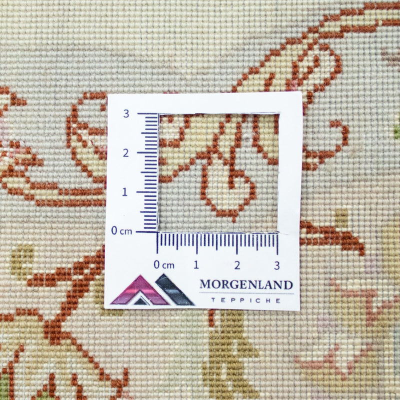 Persisk matta - Tabriz - Premium runt  - 148 x 148 cm - beige