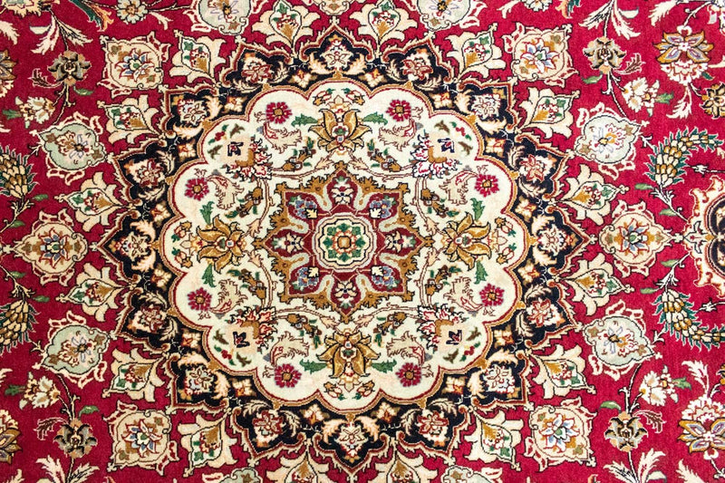 Persisk matta - Tabriz - Premium - 264 x 249 cm - röd
