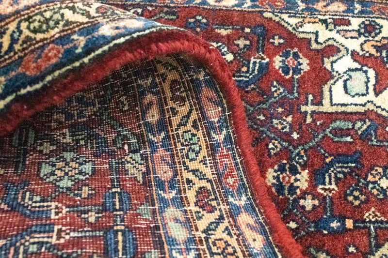 Persisk matta - Bijar - 101 x 68 cm - röd