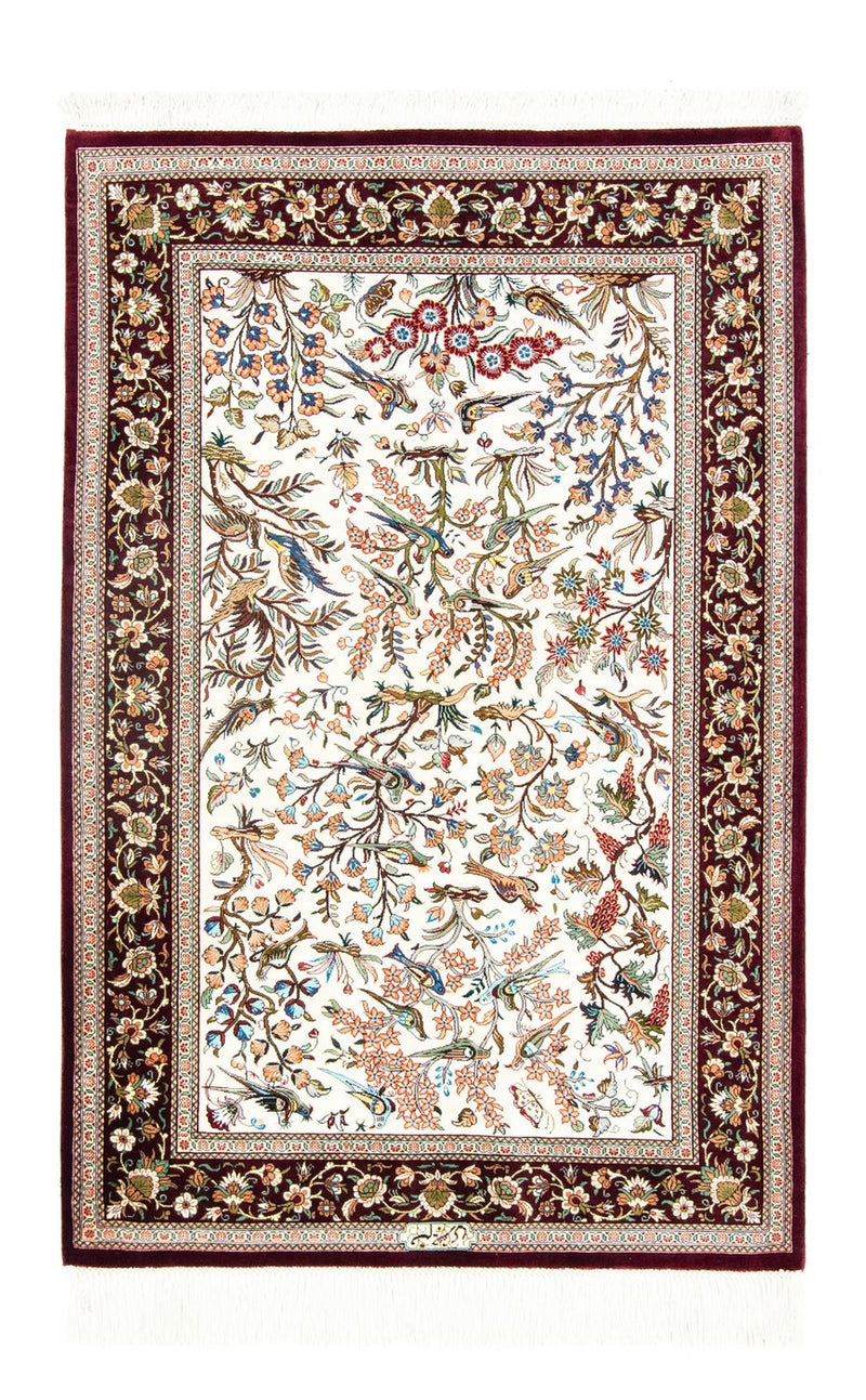 Silk Carpet - Ghom Silk - Premium - 123 x 80 cm - beige