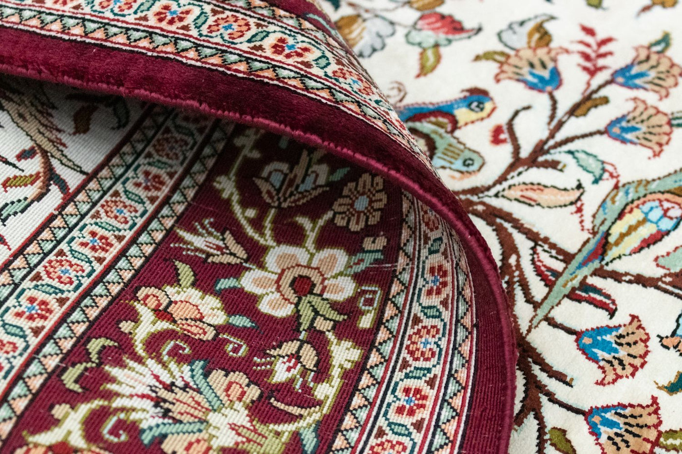 Qom silke Mattan 123x80cm - Persisk matta