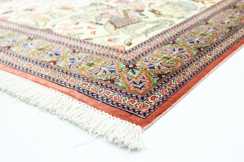 Silk Carpet - Ghom Silk - Premium - 121 x 77 cm - beige